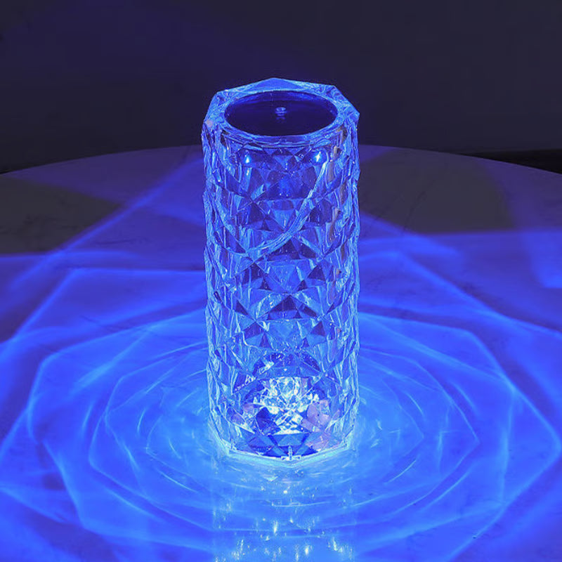 16 Colors Rose Rays Crystal Diamond Table Lamp